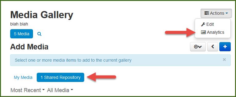 Uploading a video file to the Course Gallery works in exactly the same way as uploading to you My Media gallery at the institution level, so you can follow the same steps, but note that videos