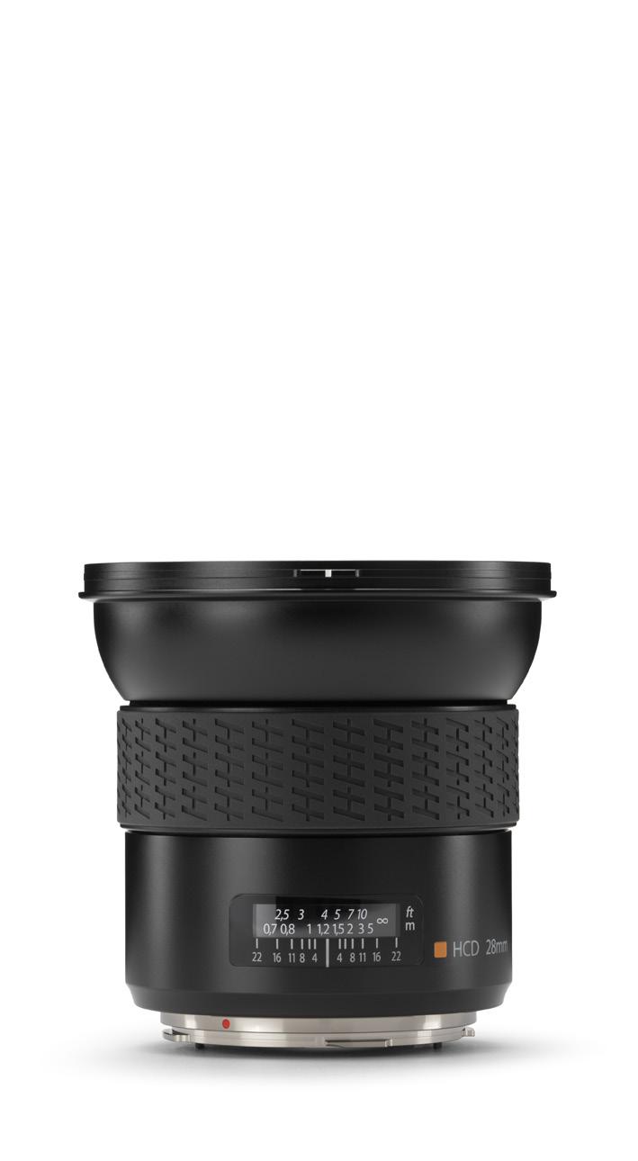22 HCD 4,8/24 The HCD 24mm lens is an ultra-wide angle lens with an advanced optical design for outstanding performance and extreme corner to corner sharpness.