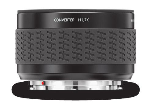 Converter H 1,7X HVM viewfinder CF Adapter The Converter H 1,7x increases the focal length of a lens by a