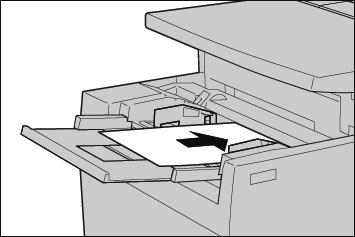 Loading paper in tray 5 (Bypass) If you copy or print to a paper size that is different from the paper loaded in the trays, use Tray 5, the Bypass for your copy or print job.