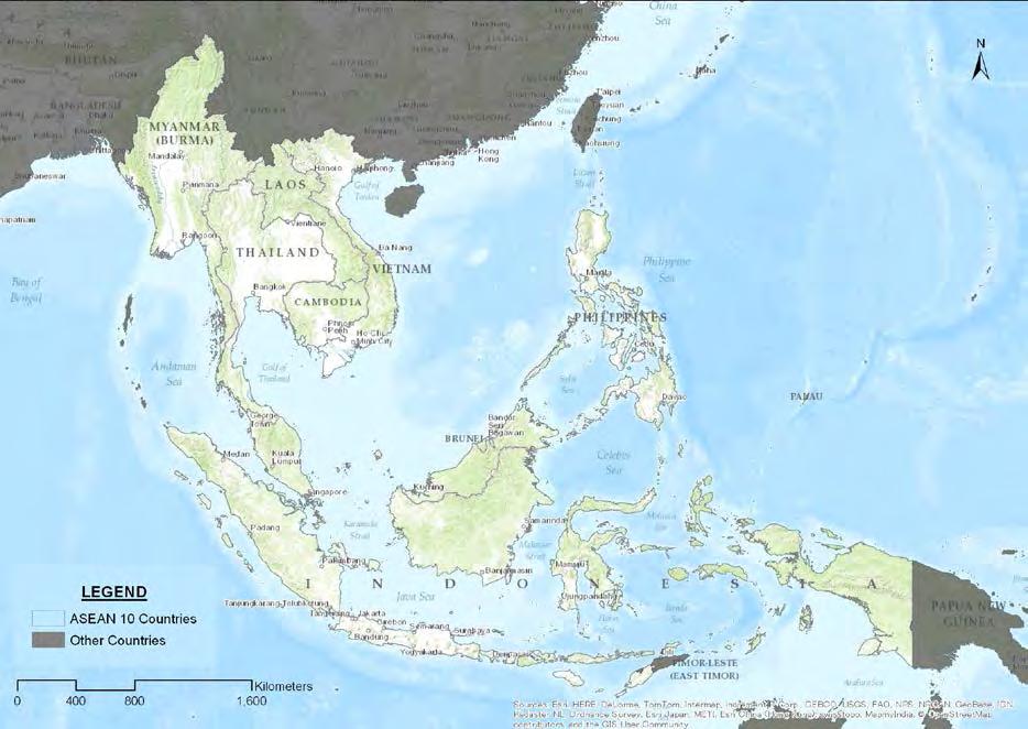 Location Map 1 Study Area : The 10 ASEAN Member States (Brunei, Cambodia, Indonesia, Lao PDR, Malaysia, Myanmar, the Philippines, Singapore, Thailand, Vietnam) Pilot Countries : Indonesia, the