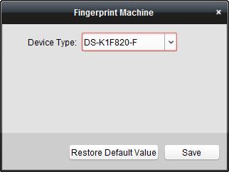 7) (Optional) You can click Restore Default Value button to restore the default settings. 9. Start collecting.