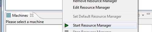 ok, you should see the resource manager change to green If