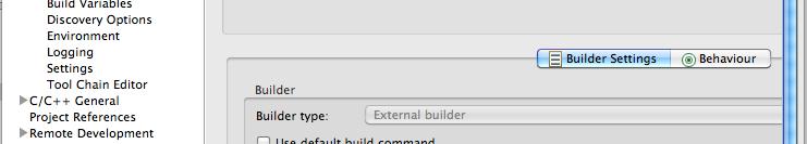 Changing the Build Command Select