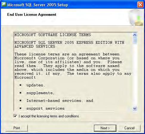 Installing SQL Express This section describes how to install SQL Express, which can be used as the basic database of AccessManager Professional.