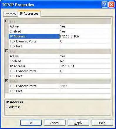 9 In the IP1 index of IP Addresses window, click [Enabled] [Yes] and put your computer s IP Address that a recorded IP Address in step 2 to the IP Address space and click [Apply].