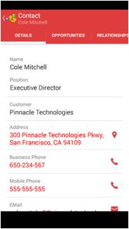 Oracle CRM On Demand Connected Mobile Sales with a "+" symbol. 1.
