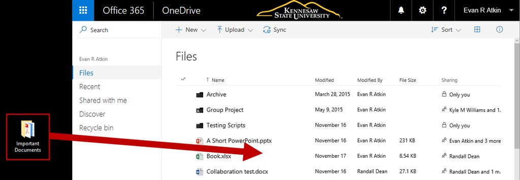Managing your Files in OneDrive for Business You can use your OneDrive for Business account to upload, store, manage, and access your files.