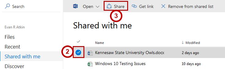 Sharing Files That Have Been Shared With You In addition to sharing your own files, you can also request that others be allowed access to a file from the original author on files/folders that you