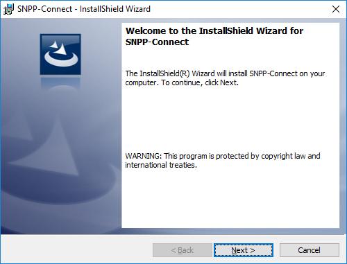 Installing InfoRad SNPP-Connect 1. Make a back-up copy of your InfoRad SNPP-Connect disk or download file. 2.