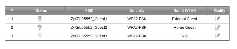 Chapter 7 Wireless Table 21 Wireless > General: More Secure: WPA(2) (continued) LABEL Authentication Server IP Address Port Number DESCRIPTION Enter the IP address of the external authentication