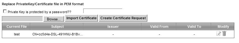 Chapter 19 Certificates 19.3 The Local Certificates Screen Click Security > Certificates to open the Local Certificates screen.