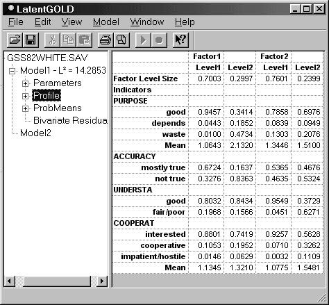 LATENT GOLD 4.0 USER'S GUIDE Figure 6-20.