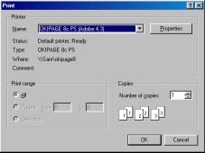 Data Output from Smeadlink 115 4. Click the Print command on the File menu. The Print submenu will now appear as shown below. Print submenu 5.