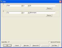 Introduction to Smeadlink 49 The second tool for customizing the display of data within a folder is column filtering.