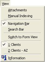 Moving Around in Smeadlink 61 Opening a View Each Smeadlink folder or subfolder can have multiple views. Each view is a different way of looking at the data in the folder or subfolder's table.