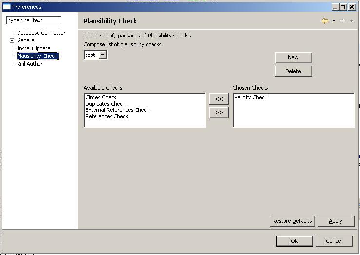 WHOFIC2006 Screenshot 3: Plausibility check pick list We are working on more checks right now. Some checks are specific to the type of classification (ICD, OPS, ICF, ).