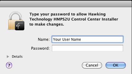 ) Insert Hawking software Setup CD. 2.