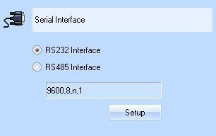 SERIAL INTERFACE In this section, select which of the two available serial interfaces will be used for the connection between the Canlan and the control panel(s).