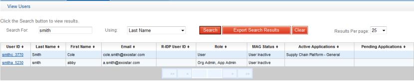If you did not have an Organization Administrator role, earlier this is a new tab that will appear on your profile. (See the highlighted tab below.) 1. Enter your keyword in the 'Search For: text box.