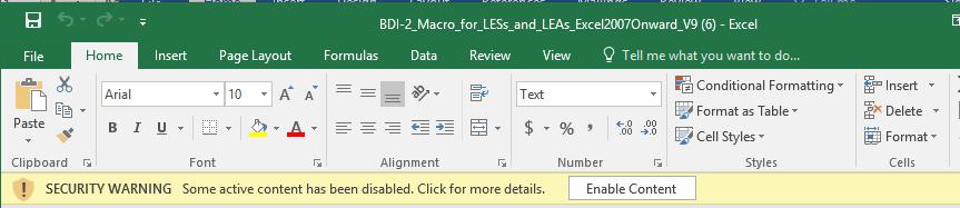 Tip Sheet 3: Importing Data Manager Files into the Excel Macro Template/ (Running the Macro) PREPARE TO IMPORT: 1. Open the Excel macro template found on the TATS website 2.