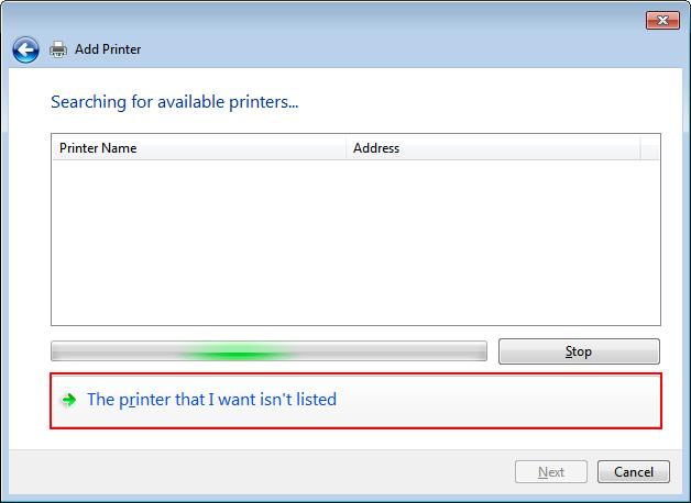 11. The PC will automatically search for an available printer. 12.