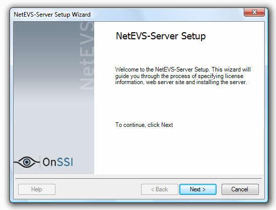 Installation NetEVS 3.1 User Manual This step opens the Database Setup Wizard, which will guide you through the process of preparing a database for use with the Management Server.
