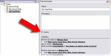 Management Client: System Administration NetEVS 3.1 User Manual If you wish to delete an existing rule, do the following: 1.