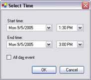 Management Client: System Administration NetEVS 3.1 User Manual Specifying a Single Time When you select Add Single Time.