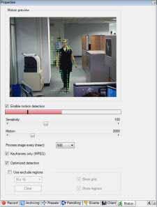 Management Client: System Administration NetEVS 3.1 User Manual Motion Detection The Motion tab lets you enable and configure motion detection for the selected camera.