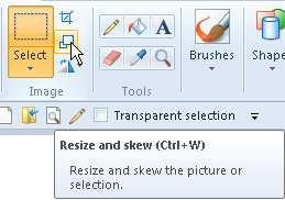 Rectangular selection Freeform selection Copying a selection Selection options To the right of the selection icon you'll see three options, Crop, Resize and Rotate flip.