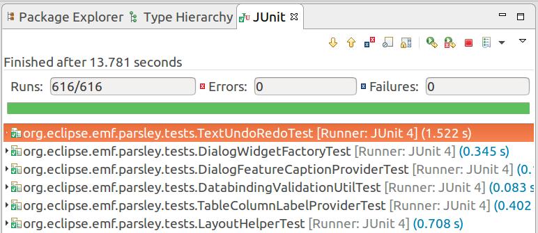 Run it as a JUnit test For each Parsley core UI class We have a JUnit test