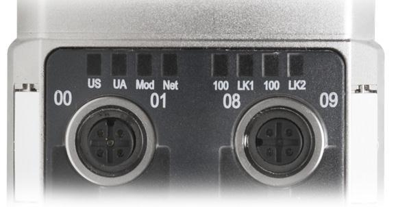 IO-Link Port I/O Port 4 Technical data 4.5. Ethernet Ethernet IP port 2 x 10Base-/100Base-Tx Connection for Ethernet IP port Cable types per IEEE 802.3 Data transmission rate Max.