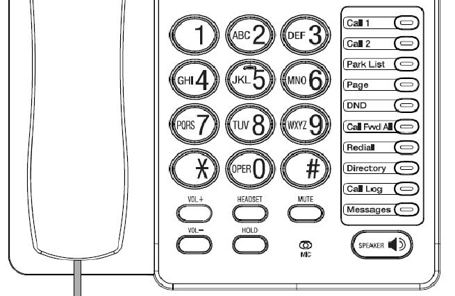 Deskset Hard Keys The hard keys include the standard telephone dial-pad keys and a set of function keys. The Deskset hard keys are identified in Figure 3 and described in Table 3. 1 2 4 3 5 Table 3.
