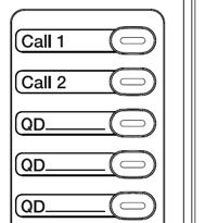 Enter names and telephone numbers or extensions in the Name and Number columns.