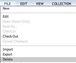 Shortcut Right-click, or press Control (CTRL) and click, and then select Delete.