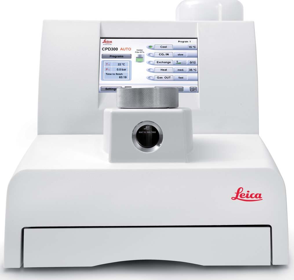 2 Leica EM CPD300 Critical Point Dryer The New Leica EM CPD300 dries biological specimens such as pollen, tissue, plants, insects, etc.