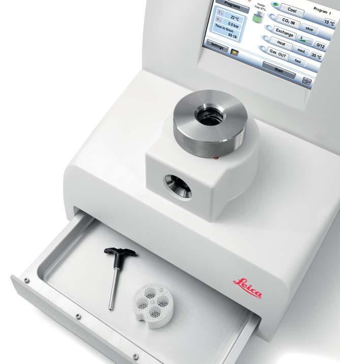 3 Trusted reliability Ease of use Fully reproducible processes through full automation Highly reproducible sample preparation Time saving Reduced process times through new Leica filler concept