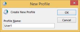 Step 3 Type the profile name and