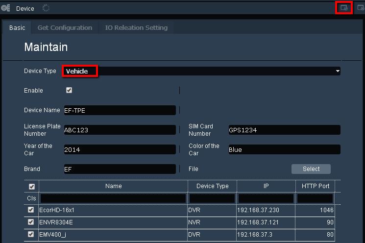 3.8.3 Adding a Vehicle to the Xfleet Group You can configure multiple mobile DVRs to a Vehicle and then add the Vehicle to the Xfleet group.
