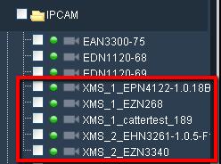 Select XMS from the Device Type drop-down list, check the Enable box, enter the Genie XMS server information and then click the Related Device List button to display the connected IP cameras to this