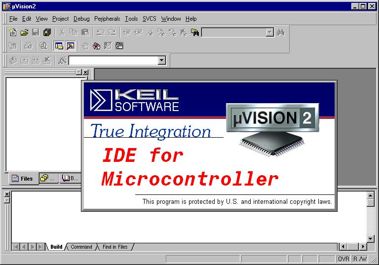 phycore-aduc812 QuickStart Instruction Start the tool chain by selecting Keil µvision2 from within the Programs group. After you start µvision2, the window shown below appears.
