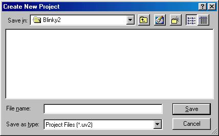 Getting More Involved 3.2 Creating a New Project and Adding an Existing Source File µvision2 automatically loads the most recently opened project.