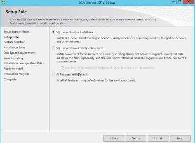 Here you need to select "SQL Server