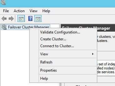 Select Create Cluster Click