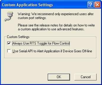 Pic. 5: Popup window Confirm all the windows with "OK" button and close the Device Manager. Settings for half duplex RS485 is done. 4.0 Testing Plug the adapter to the Ethernet network.