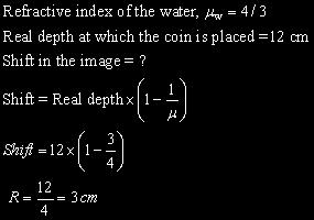 Q: 3 Refraction of light is responsible for this observation.