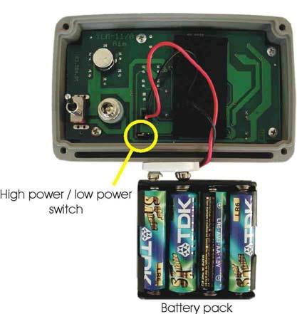 To activate High/Low power function EVO3 1.