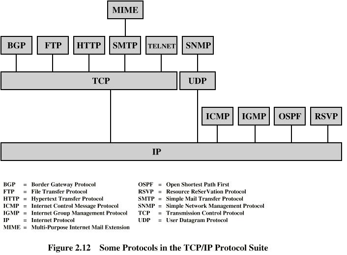 Some Protocols in TCP/IP Suite
