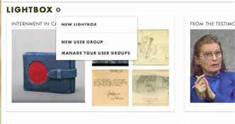 Only item-level records can be added to the Lightbox (library items, museum works, testimony and archival items) Archival collections or fonds, series,